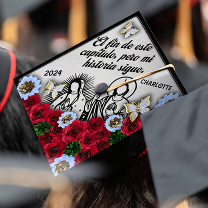 Personalized El fin de este capítulo Grad Cap Topper, Custom Latin Cap Decoration For High School - SP11105PGMNQN