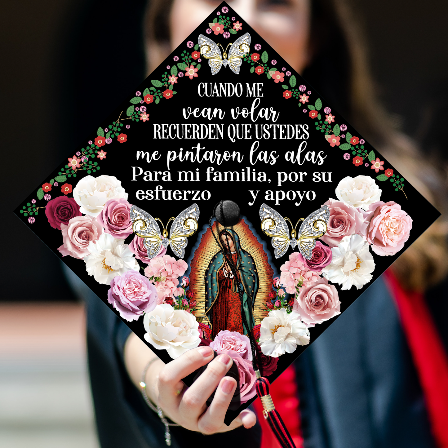 Cuando Me Veas Graduation Cap Decoration, Gifts for Mexican, Class of 2024