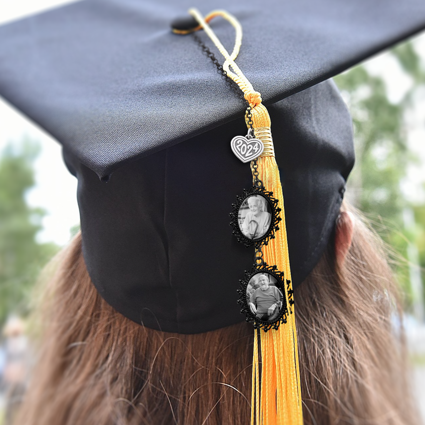 Custom Memorial Graduation Cap Tassel Charm, Keep Your Loved One's Memory Close