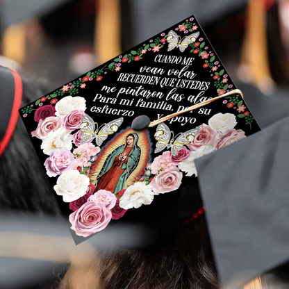 Cuando Me Veas Graduation Cap Decoration, Gifts for Mexican, Class of 2024