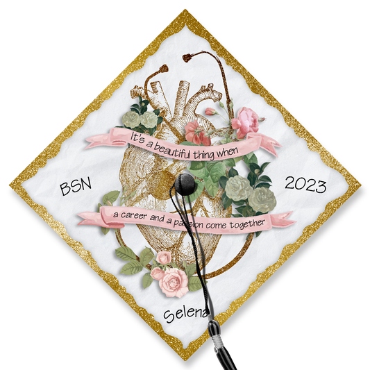 Personalized Nursing Graduation Cap Topper, Gifts for New Nurse