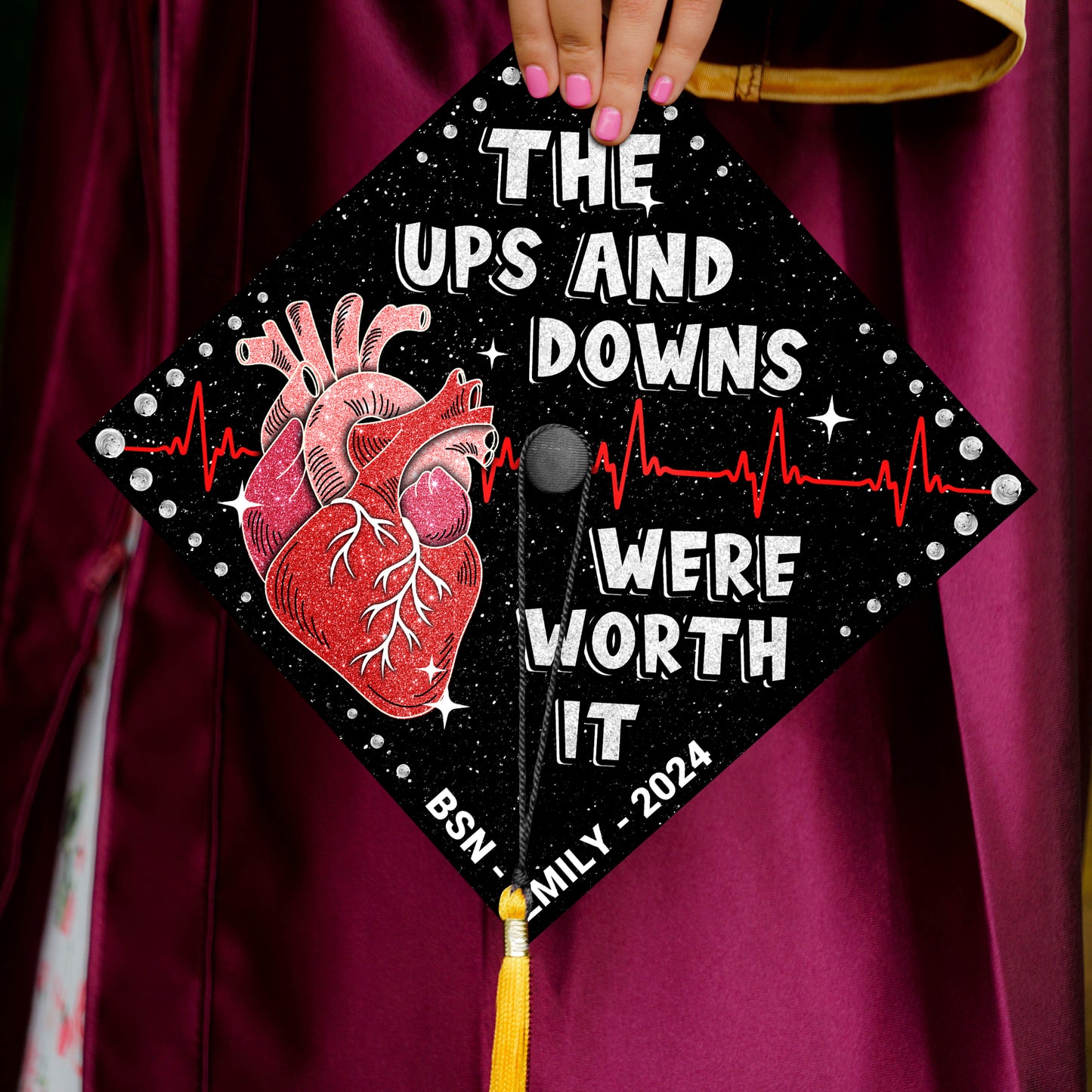 Customized Nursing Cap Decoration, Gifts for New Nurse