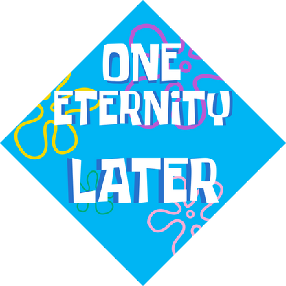 One Eternity Later Grad Cap Topper, Funny Graduation Cap Decor, Class of 2024