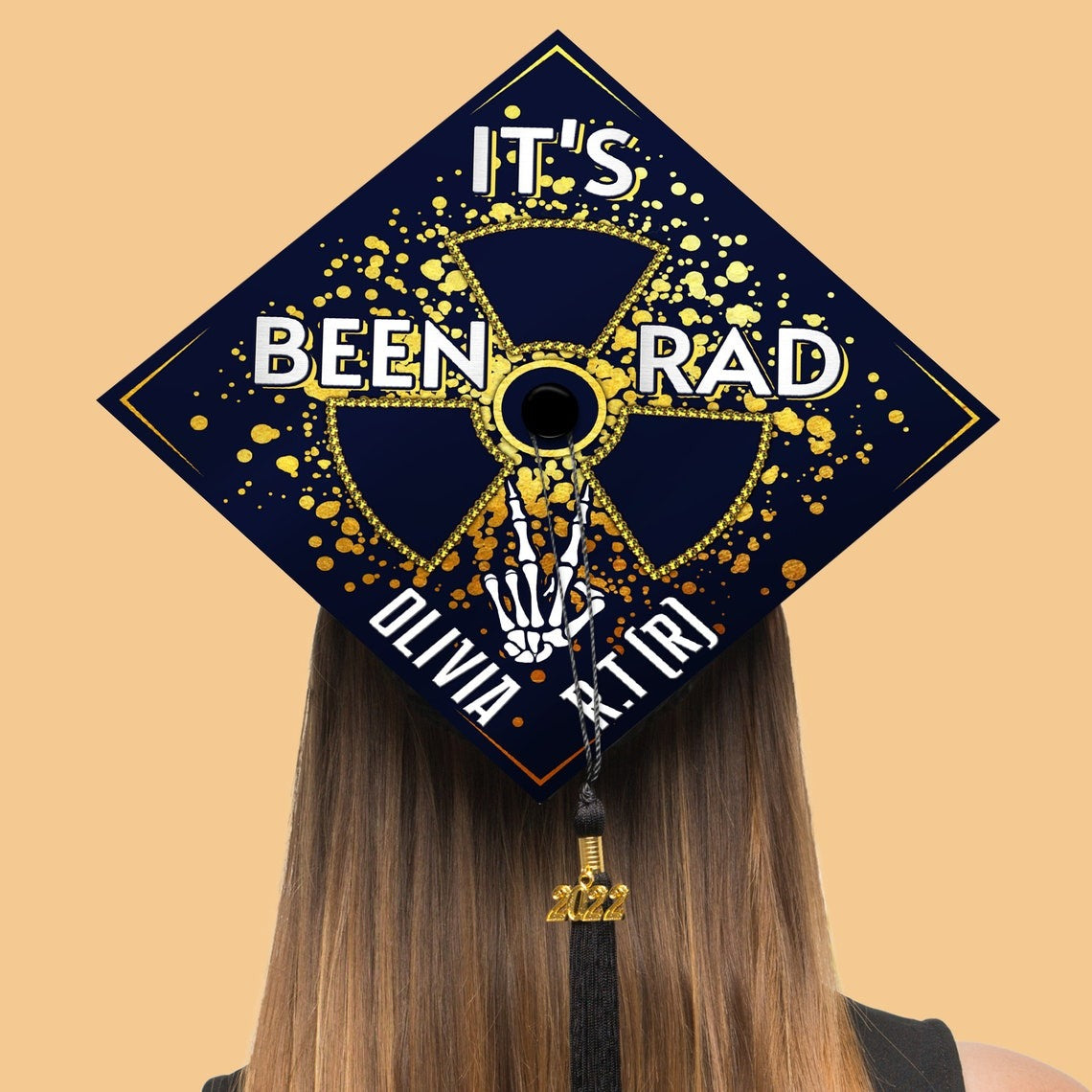 It's Been Rad Graduation Cap Decoration, Gifts for Radiologist, Class of 2024