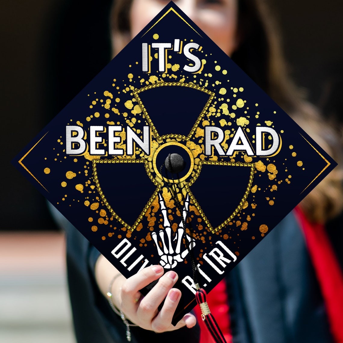 It's Been Rad Graduation Cap Decoration, Gifts for Radiologist, Class of 2024