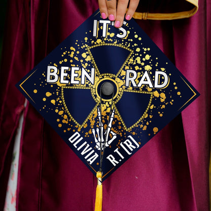 It's Been Rad Graduation Cap Decoration, Gifts for Radiologist, Class of 2024