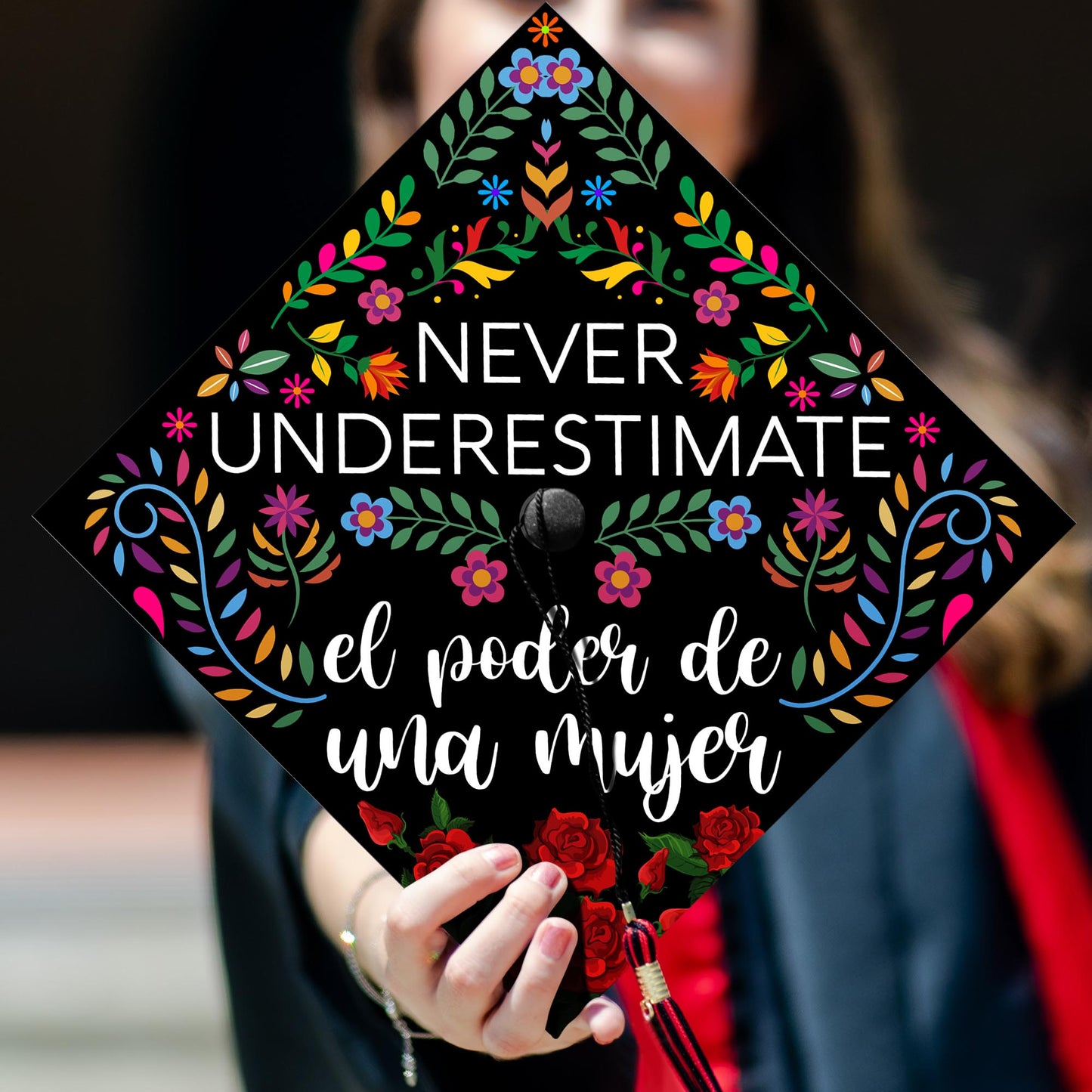 El Poder De Una Mujer Graduation Cap Topper, Latina Grad Cap Topper, Class Of 2024