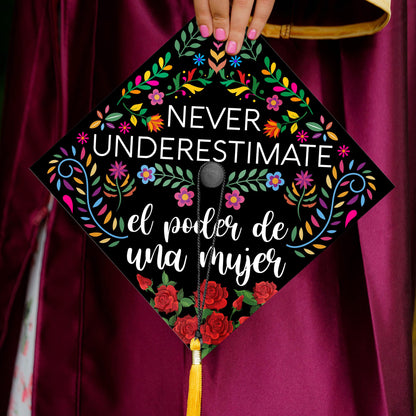 El Poder De Una Mujer Graduation Cap Topper, Latina Grad Cap Topper, Class Of 2024