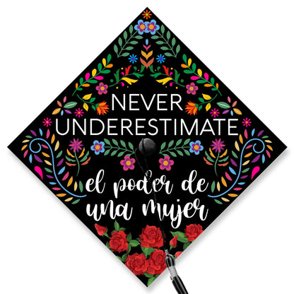 El Poder De Una Mujer Graduation Cap Topper, Latina Grad Cap Topper, Class Of 2024